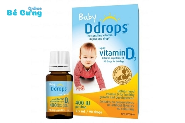 baby ddrops Top 10 vitamin d3 cho trẻ sơ sinh