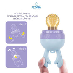 Tui nhai an dam 3 num silicon cho be | Be Cung Online