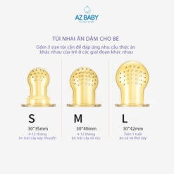 Tui nhai an dam 3 num silicon cho be | Be Cung Online